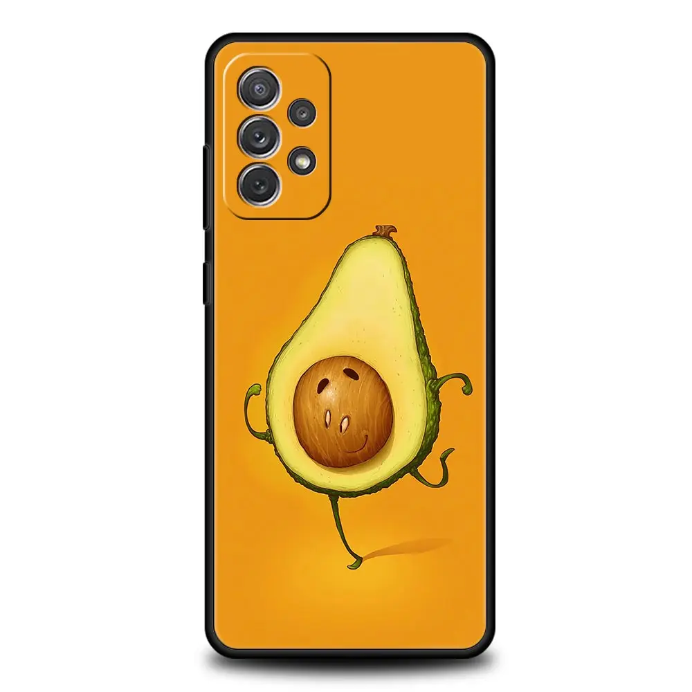 Adorable Avocado Yoga-Themed Phone Case