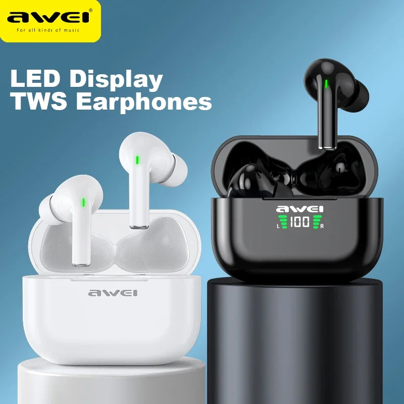 TWS-Наушники Awei T29/T29 с поддержкой Bluetooth и быстрой зарядки