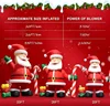 26FT Christmas Inflatable Santa Claus with Cindy Cane & Gift Boxes, Outdoor Blow Up Giant Santa Inflatable Christmas Decoration 6