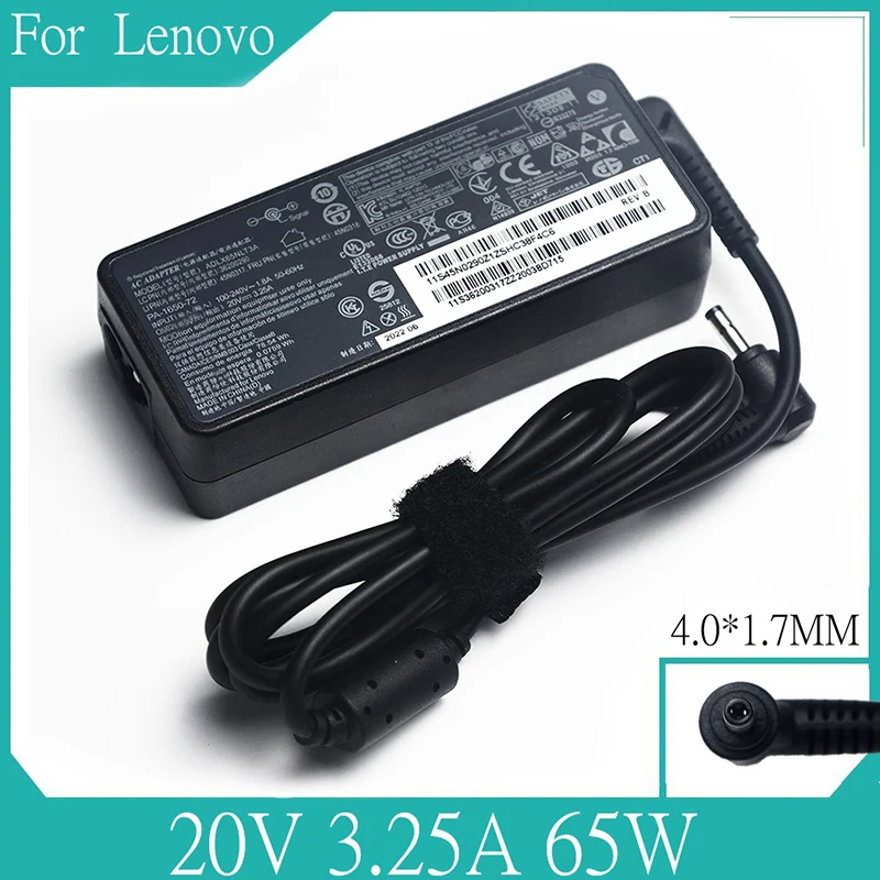 Caricabatterie Per Laptop 20V 3.25A 65W Per Lenovo Ideapad 330 330S 320 320S 120S 130 310 510 520 530S Yoga 310 510 520 530 510-14Isk