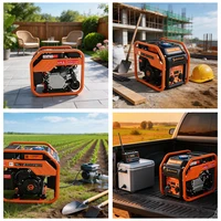 Générateur à essence à fréquence variable haute puissance 3500W, 4 temps, portable, camping, camping-car, jardin 6