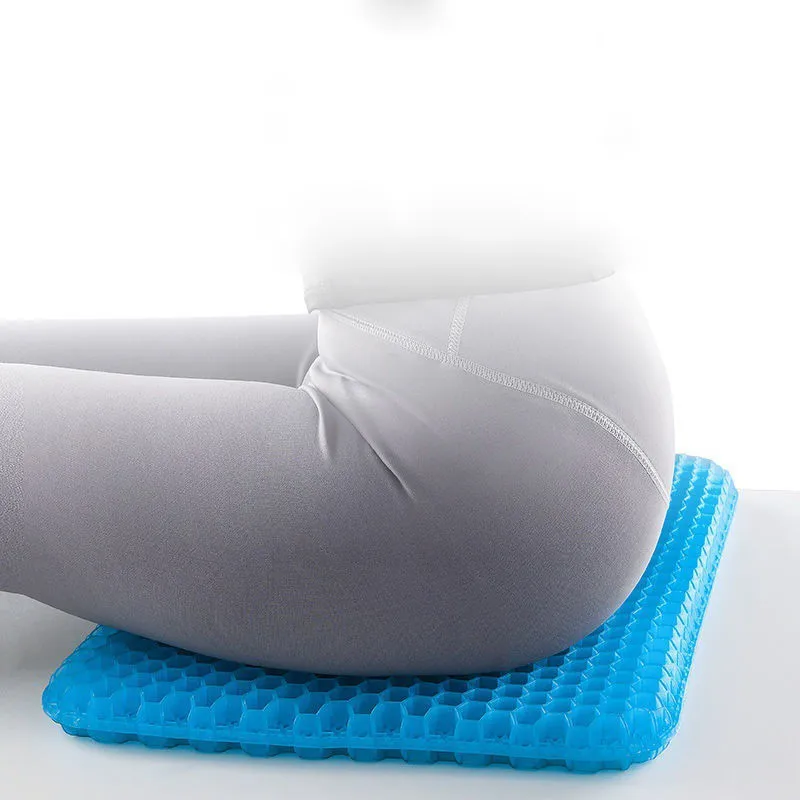 Thickened Gel Style Cushion Summer Chair Office Long Sitting Honeycomb Breathable Chair Cushion Farp Cushion Silicone Mat ZF592 3