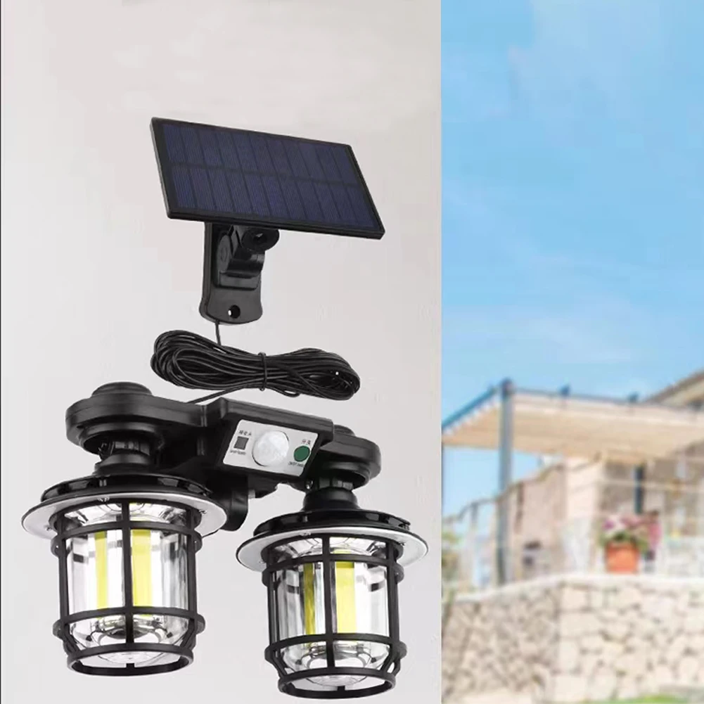 

Фонарь с солнечной батареей 192COB 6000-7000K, белый, яркий, 3 режима освещения, Индукционная настенная лампа для природы, водонепроницаемое ландшафтное освещение