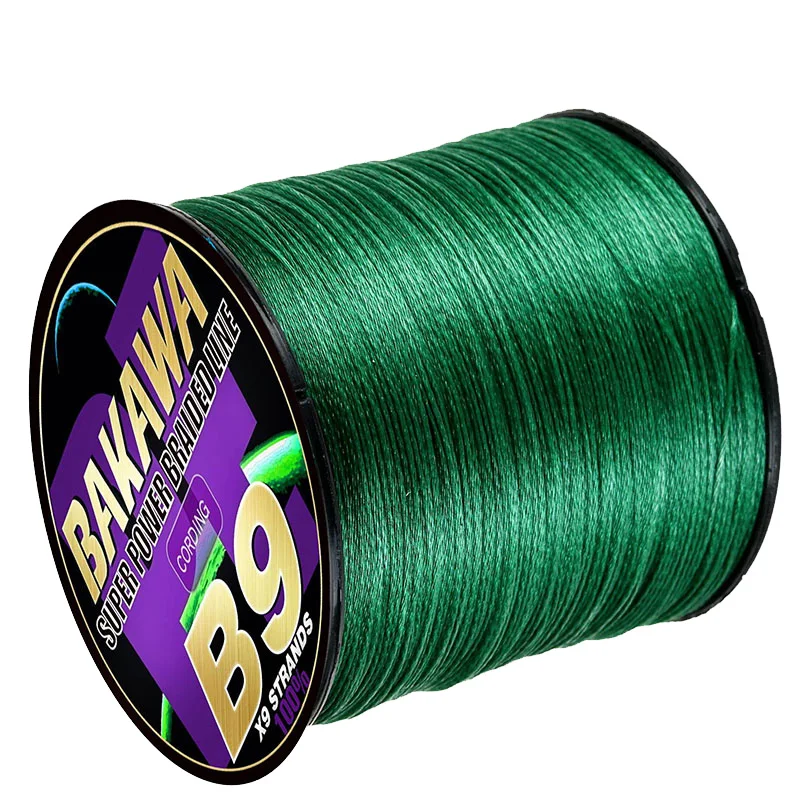 BAKAWA Brand X9 Multifilament Fishing Lines 9 Strands 300M 500M 1000M 100M Strong Smooth Braided 100% PE Seawater Wire Pesca 3