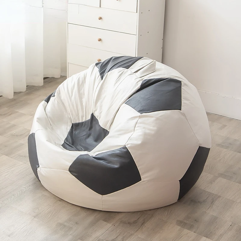 New Football Lazy Sofa Bean Bag Tatami Divano Singolo Bambini Adult Pu Ball Personality Creative Lazy Chair Fodera Indipendente