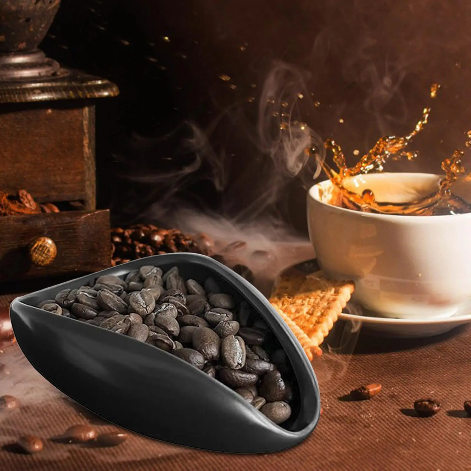 Coffee Bean Dosing Cup Ceramic Mini Coffee Sample Tray Dosing Accessory for Family Dining Room Shop Teahouse Hotel coffee accessories