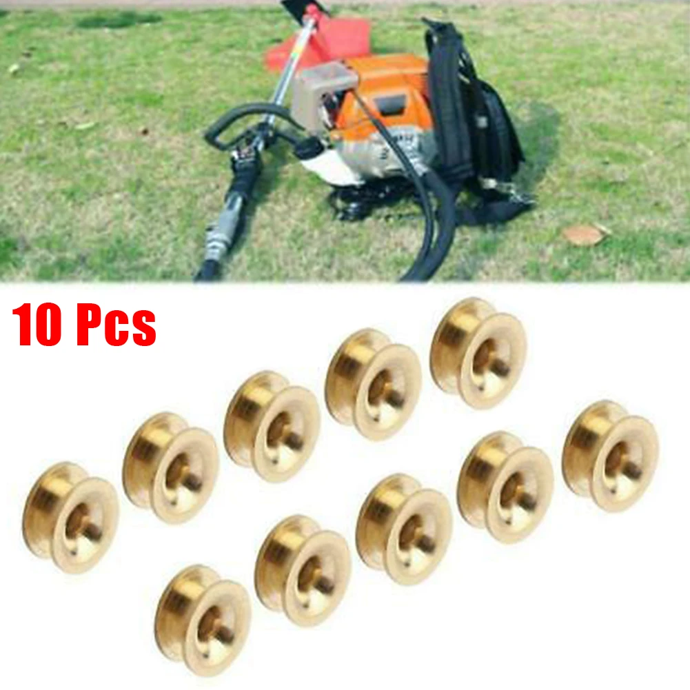 

10PCS Grass Trimmer Head Eyelets, Made of Brass for Durability, Replacement Accessory for Universal Brush Cutter