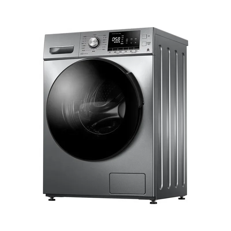 

Household large capacity intelligent 10 kg variable frequency full automatic front load washing machine with hot dry 2 in 1