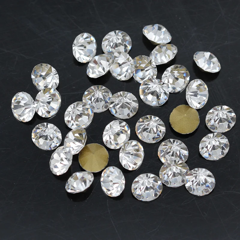 Hot Fix Rhinestones Nail Art Rhinestones Nail Art Accessories Resin Rhinestones Sew On Rhinestones Non Hot Fix Rhinestones Rhinestone Trimmings Clear Glass Rhinestones Crystal Rhinestones Glass Rhinestones Rhinestone Stickers Sewing Rhinestones Resin Rhinestones And Pearls Rhinestone Crystals Non Hotfix Rhinestones Rhinestone Accessories Rhinestones Beads Resin Craft Decoration Czech crystal Clear pointed back Round rhinestones beads For Jewelry Nail Making DIY