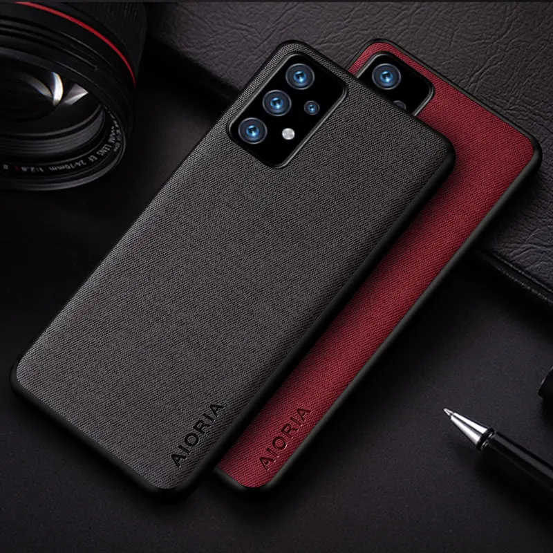 Custodia Per Samsung Galaxy A52S A72 A52 A42 A32 A22 A71 A51 A41 A31 A21S A12 A11 A10 A7 A8 Plus 2018 4G 5G Custodia In Pelle Tessile