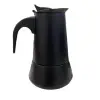 New Pure Black Moka pot induction cooker suitable coffee maker stainless steel coffee machine 6