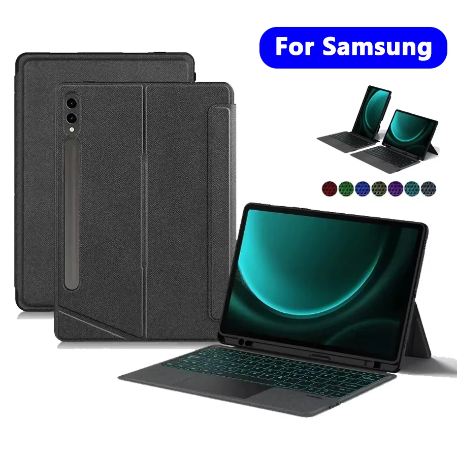 Keyboard Case For Samsung Galaxy Tab S6 Lite Plus/S7 S8