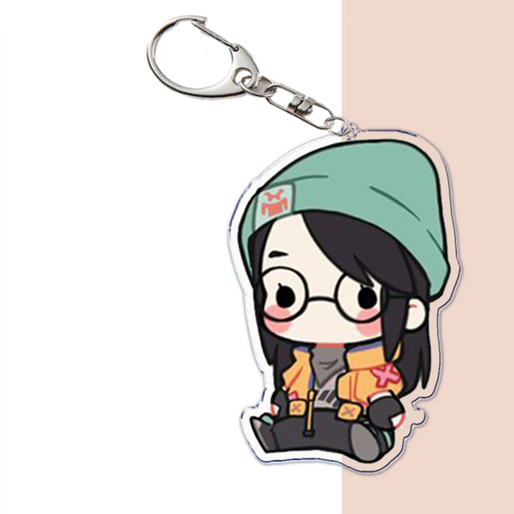 Anime Valorant Acryl Schlüsselbund Kam Llaveros Schlüssel Kette Abzeichen Cartoon Cosplay Anhänger Zubehör Schmuck Frauen Männer Fans Geschenke – Detail 9