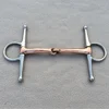1x 13cm Horse Bit Stainless Steel Full-Cheek Snaffle Bit Copper Mouth Horse Tack Horse Bits Equipment For Horses 5