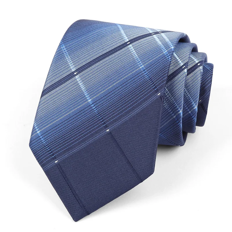 Klassische Herren-Krawatte mit Jacquard-Streifen, gepunktet, 8 cm, Polyester, Hochzeitskrawatte, formell, Business, rosa, helle Farbe, Accessoires, Geschenk für Männer – Detail 12