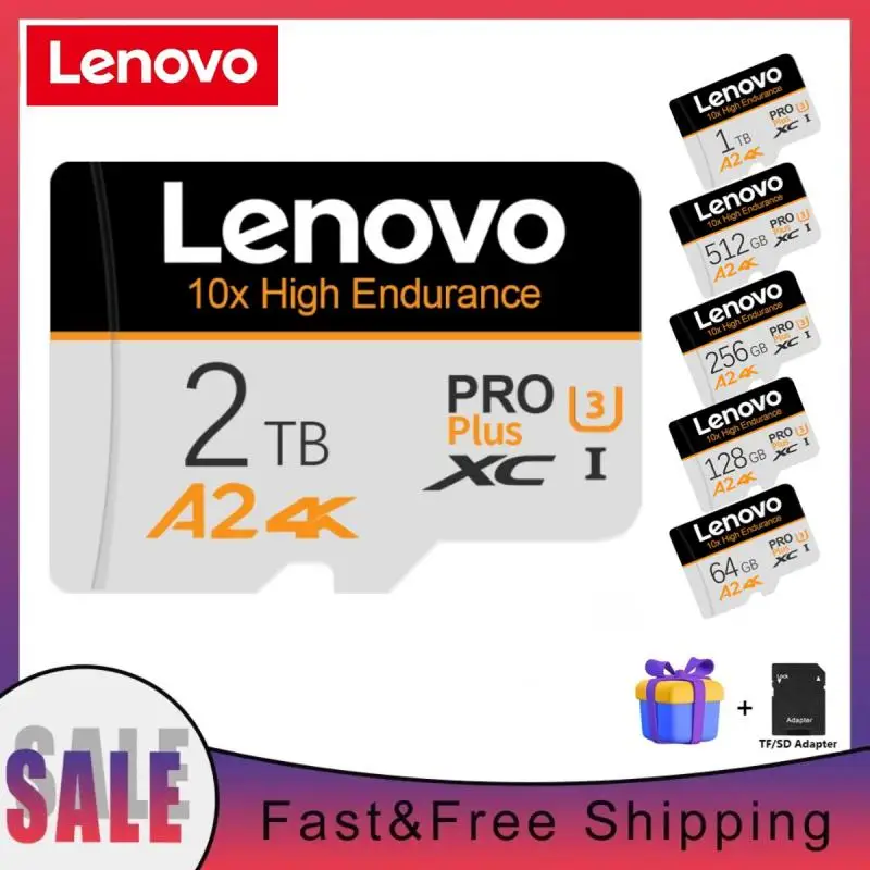 Scheda Di Memoria Lenovo 2Tb 1Tb 256Gb 512Gb Flash Sd Card 1Tb Classe 10 Micro Tf Sd Card 128Gb Sd Card Per Telefoni Tablet Fotocamera Drone