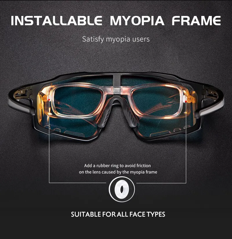 Óculos de sol fotocrômicos KAPOVE para ciclismo, feminino e masculino, MTB, mountain bike, estrada, esportes ao ar livre, bicicleta_voghion.com