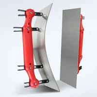 1Pc Adjustable High-Carbon Steel Curved Trowel for Drywall Skimming, Wall Smoothing, and Putty & Mortar Applications 1