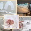 Dollbling Lace Surface Baby Girls Infant Newborn Princess Shoes First Walkers Sparkly Glitter Soft Bow Buckle Toddler Shoes 4