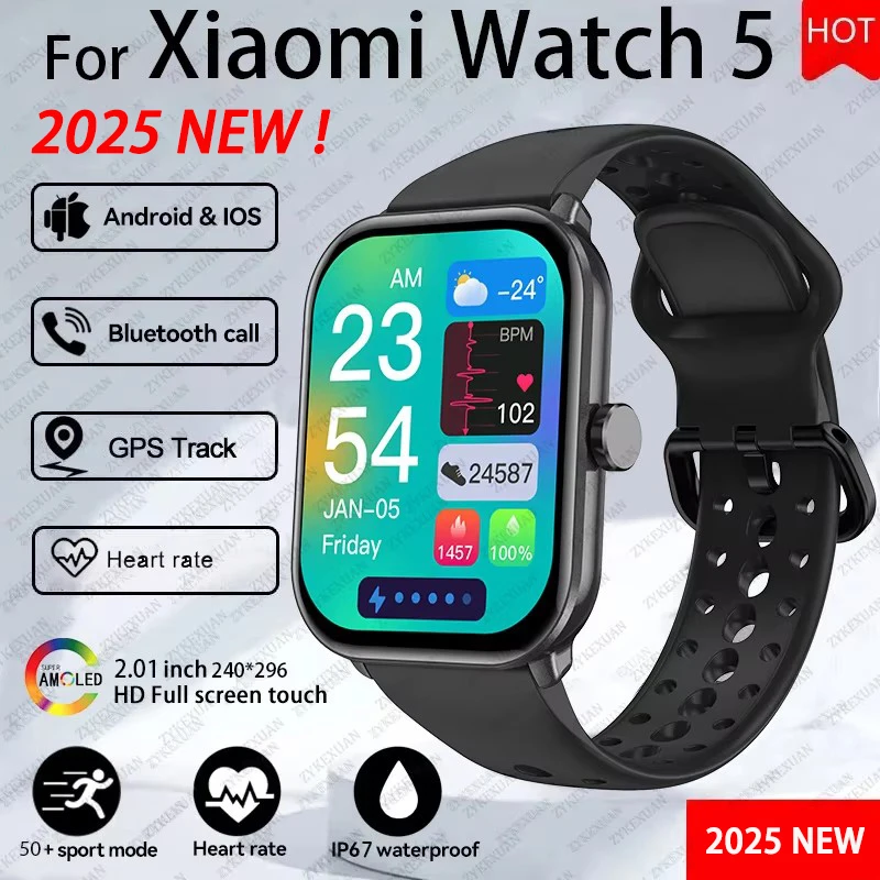 GPS ウオッチ5 EV09 TYPE W New Upgraded Watch 5 GPS Tracking Smart Watch Men HD AMOLED