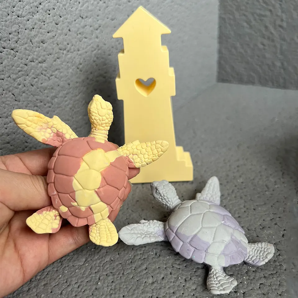 Moule En Silicone En Forme De Tortue Marine - Parfait Pour Créer Des Porte-clés, Pendentifs Et Bijoux En Résine Artisanaux