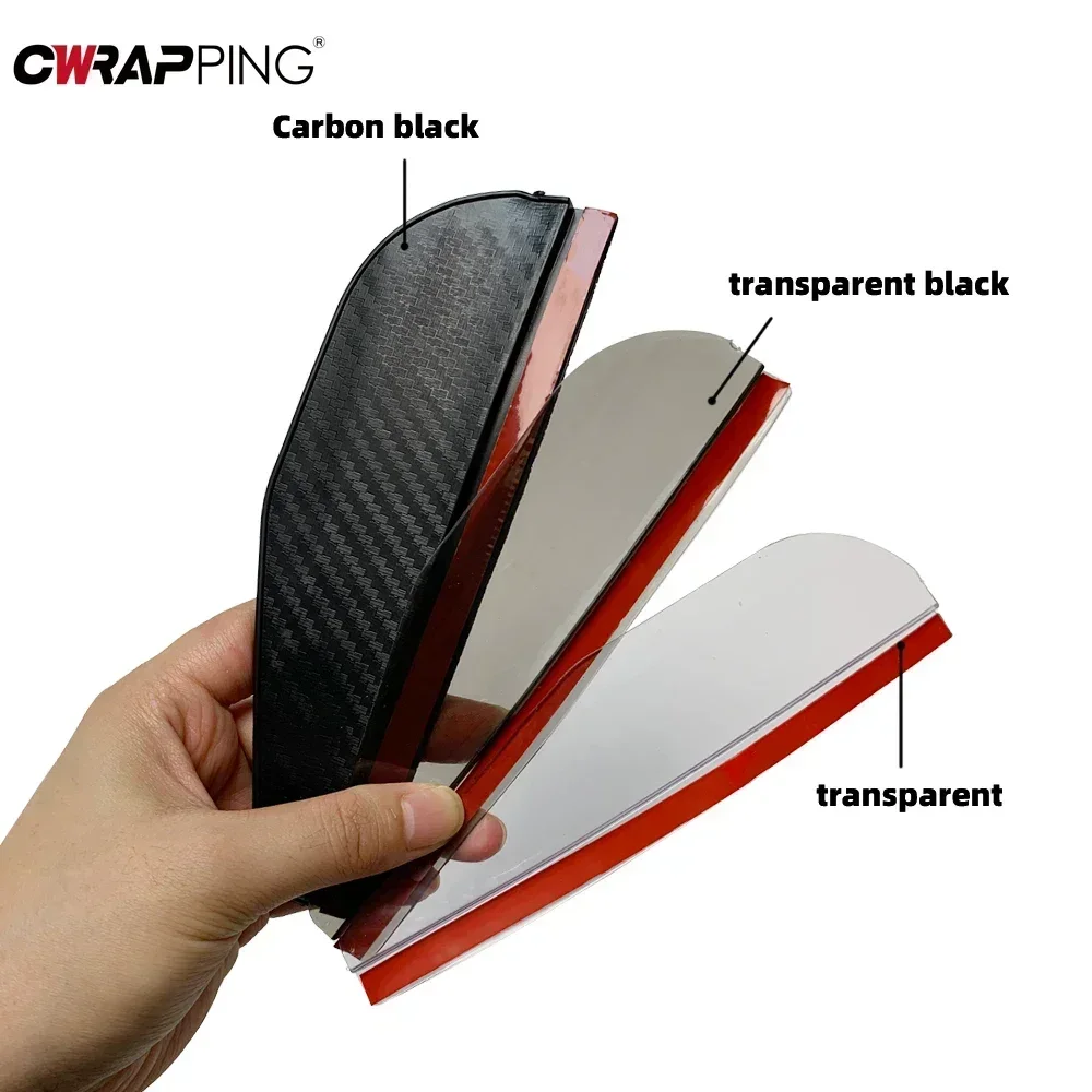 Mirror Cover 2Pcs Universal Car Rearview Mirror Rain Cover Carbon Fiber Side Mirror Protector Waterproof Shield