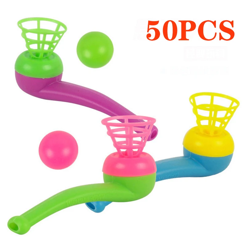 10-50PCS Fun Magic Blowing Pipe Floating Ball Game Party Favors Prizes Pi&ntilde;atas