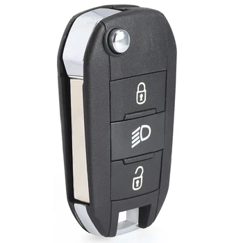 Keyforkess 433MHz ID46 Chip CE0536 / CE0523 Modello RemoteKey Fob 3 Pulsante HU83/ VA2 Lama per Peugeot 807 407 308 307 207 CC di Esperti - KEYECU 433MHz ID46 Chip CE0536 CE0523 Modello RemoteKey Fob 3 Pulsante HU83 VA2 Lama per