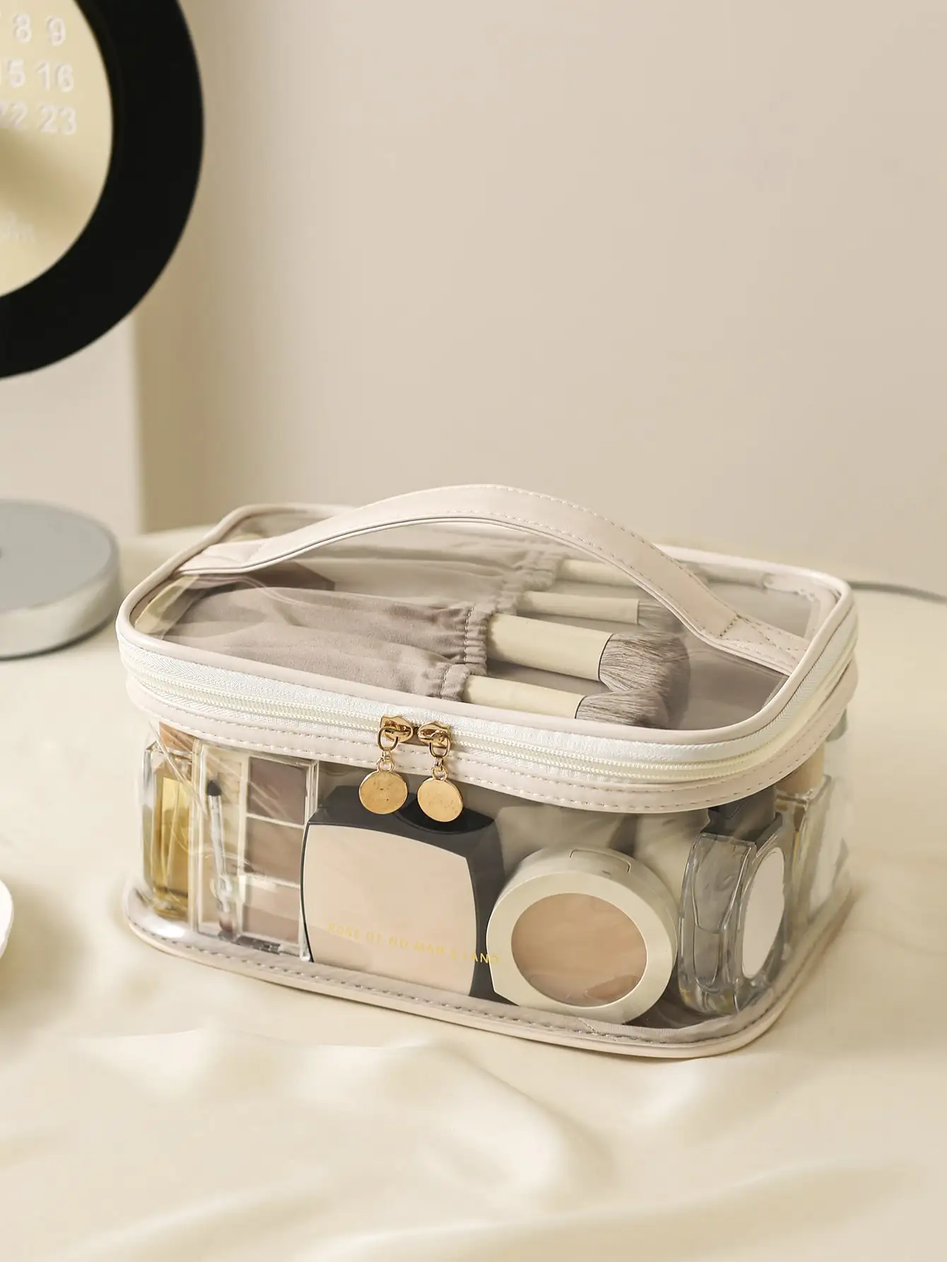 LadiesPUCosmeticBagTravelCosmeticBagTransparentToiletryBag