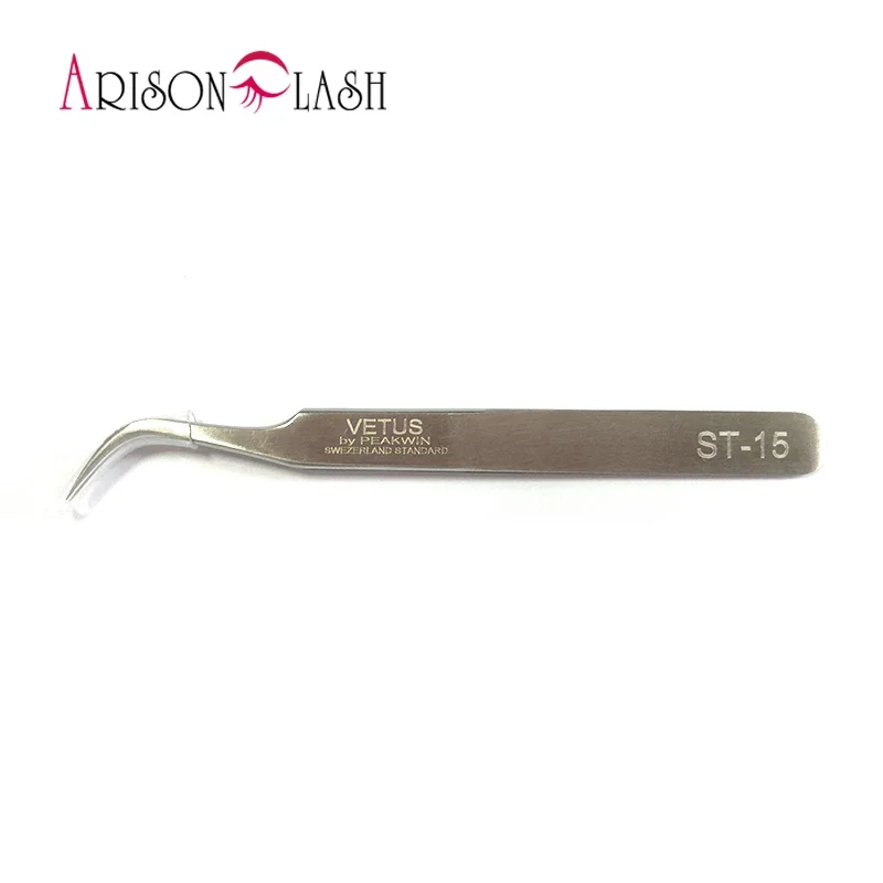 100% Genuine Vetus ST Series Ultra Precision Stainless Tweezers for Eyelash Extension Anti Acid ESD Tweezer 2