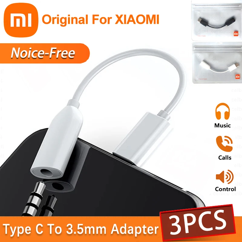 Adapter Type C Earphones For Mi A2 Headphone Jack Mi Type C