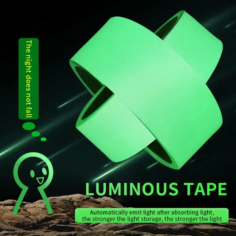 Luminous tape Luminous Tape Green Warning Ground Light Storage Stair Anti Slip Sticker Reflective Fluorescent