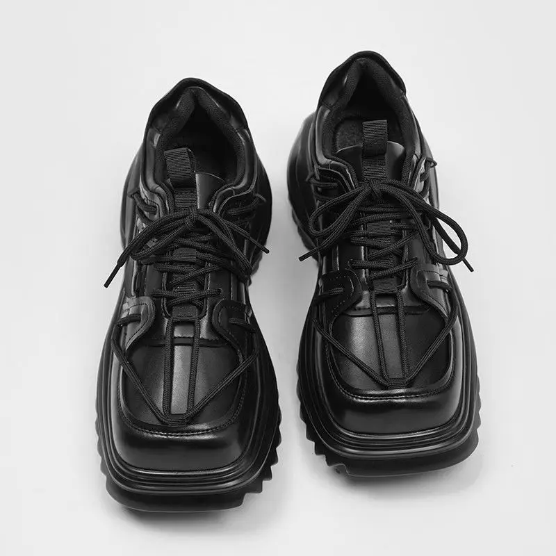 2023 New Thick Sole Increase Wear Resistant Non-slip Casual Shoes for Men 6