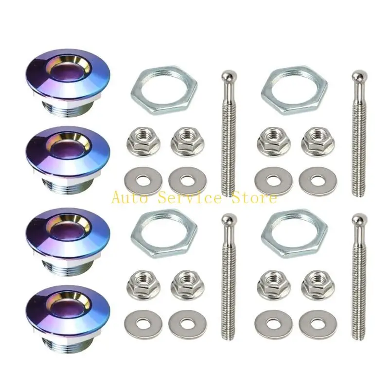 462A 자동차 범용 후드 핀 핀 잠금 알루미늄 마운트 보닛 래치 30mm/1.2 잠금 장치