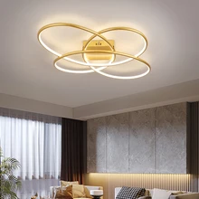 

New Modern Style Design Led Chandelier For Living Room Dining Room Kitchen Bedroom Home Ceiling Lamp Gold Remote Control Light