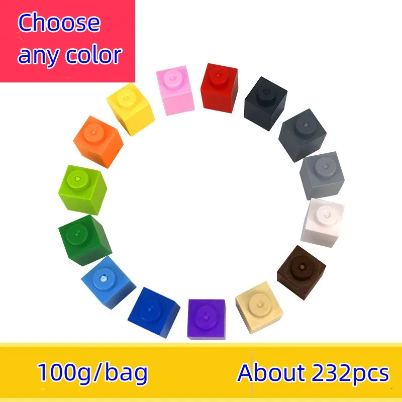 Kinderspiel zeug kompatibel mit Lego Single Shape 2*8 2*6 Punkte Big Brick DIY 200g/300g/g – Detail 1