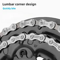 Chaîne de vélo 6/7/8/9/11 vitesses 10v 11v 12v 116/126L VTT Chaînes d'origine pour VTT Pièces de vélo 5