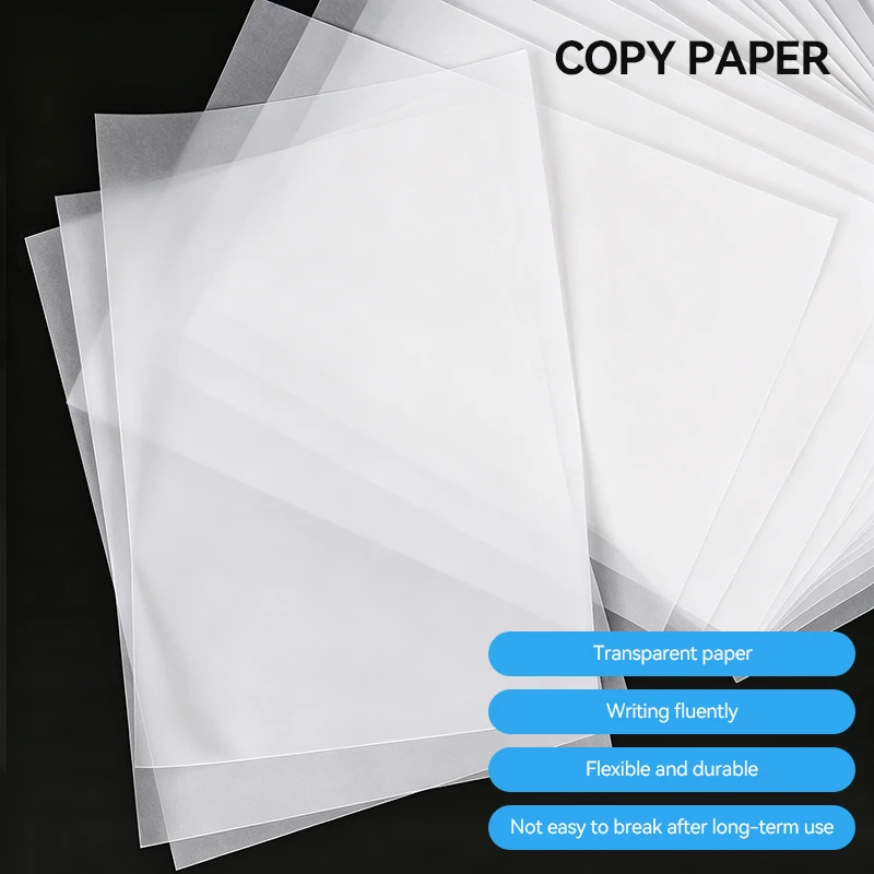 A5/A4 Translucent Tracing Paper Transparent Copy Transfer Printing Drawing Paper 50Sheets for Art Calligraphy Writing Drawing - 6