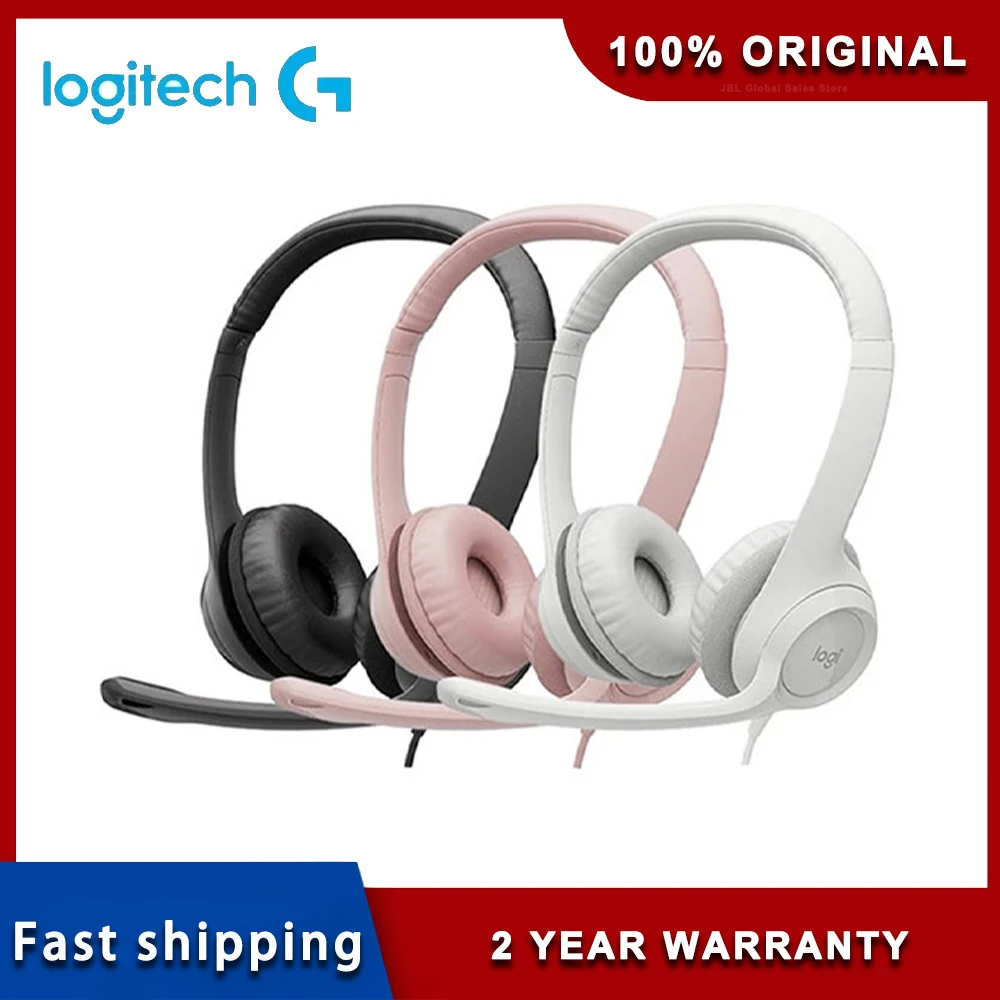Wired Headset Logitech H390 USB Stereo Noise-Cancelling