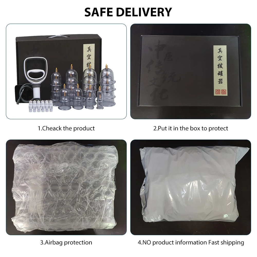 Suction Cups Acupunture Vacuum Massage Jars Hansol Cuppings Therapy Set Plastic Guasha Ventosas Masaje Facial Massager For Body 6
