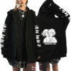 Hot Anime My Hero Academia Himiko Toga Graphic Print Hooded Men Women Zipper Hoodies Oversized Sweatshirt Harajuku Zip Up Jacket 5