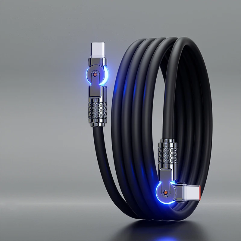 ตัวเลือกสินค้า สายชาร์จ USB-C 60W หมุนได้ ชาร์จเร็ว ซิงค์ข้อมูล