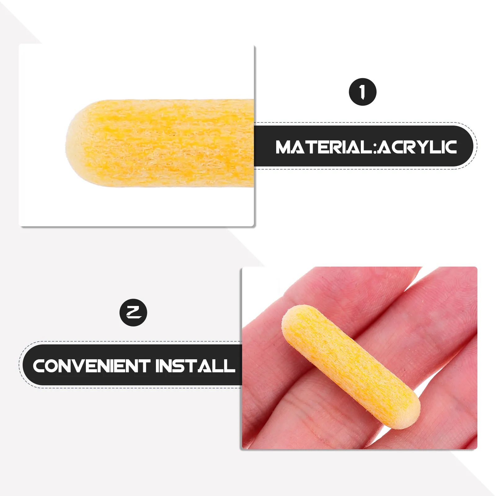 10개 마커 펜 리필 닙 페인트 예비 아크릴 마커 유리 교체용 미세 브러시