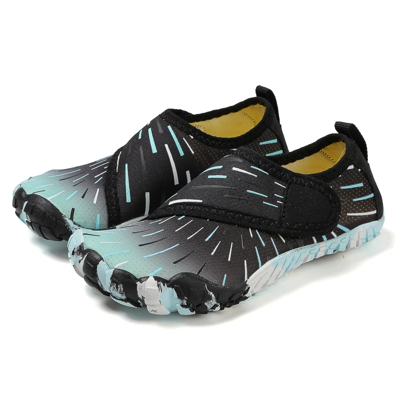 New Pupil Summer Camp Aqua Shoes Family Vacation Barefoot Quick-Dry Diving Wading Shoes KID Beach Swimming 29-38#