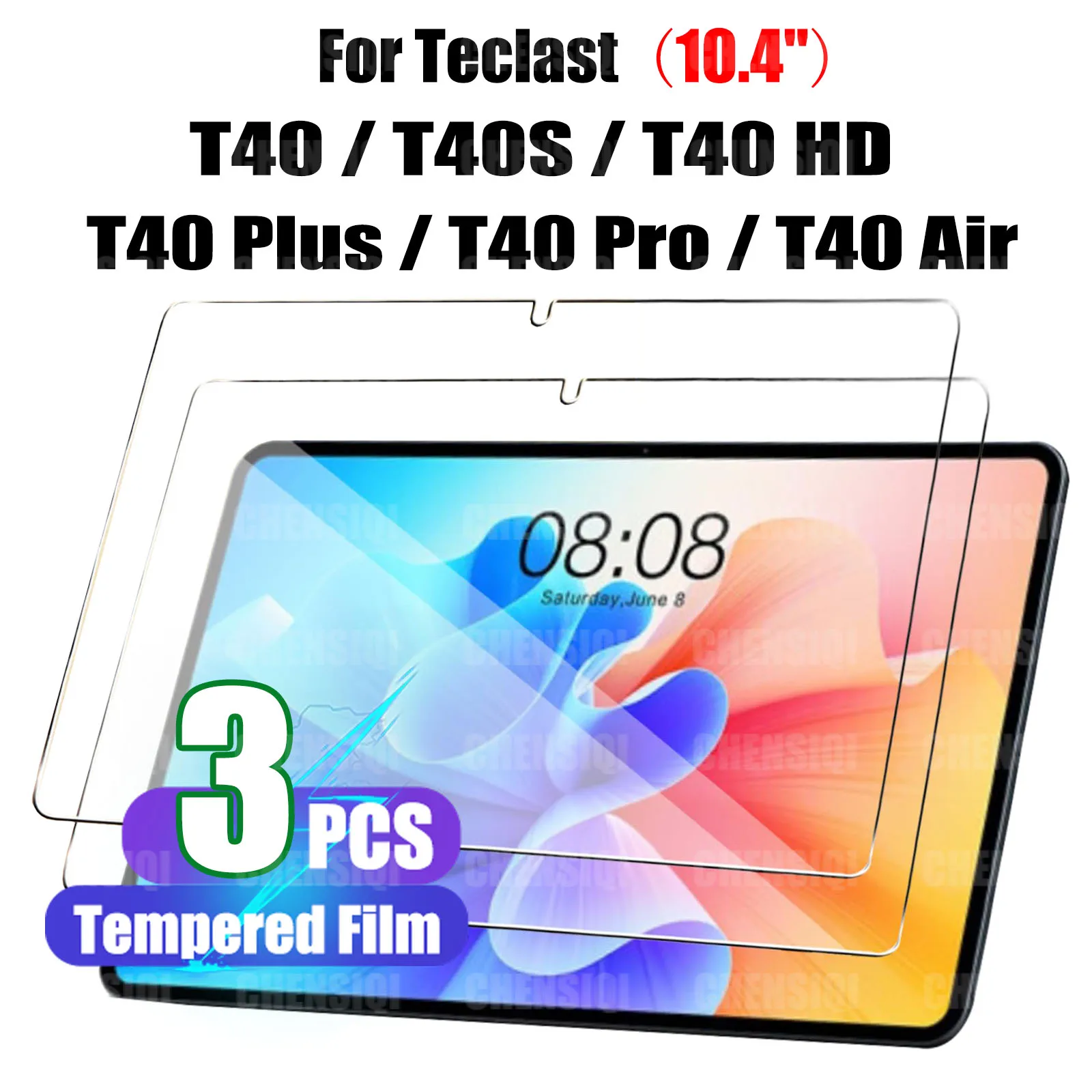 10.4-Inch Tempered Glass Screen Protector - HD 9H Anti-Fall Protective Film