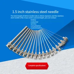 1.5 inch stainless steel needle exposed 38MM 20G to 30G needle dispensing machine gluing machine accessories