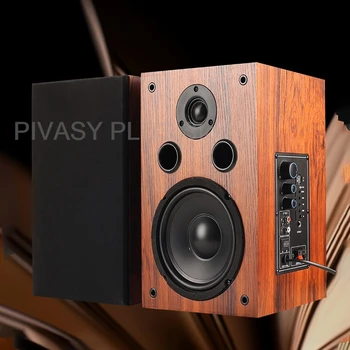 50-100W Active Loudspeaker 5.1 Bluetooth Speakers 6.5 Inch Sound Box 2-Way Audio System Bookshelf Speaker For PC TV Home Theater