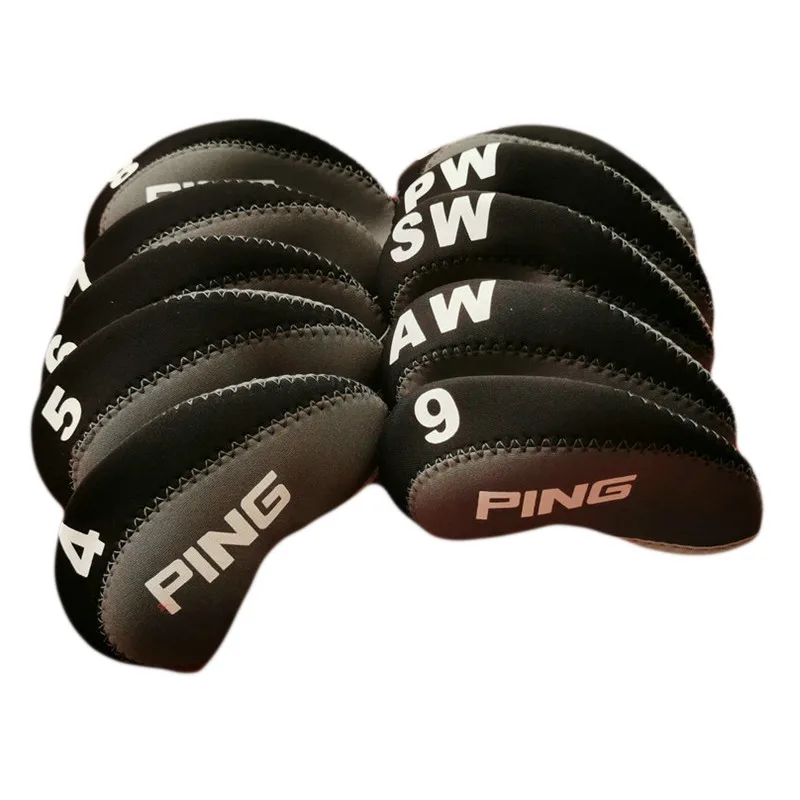 GolfIronHeadcoverIronssetHeadCover10pcssetNumbersPrintGolf