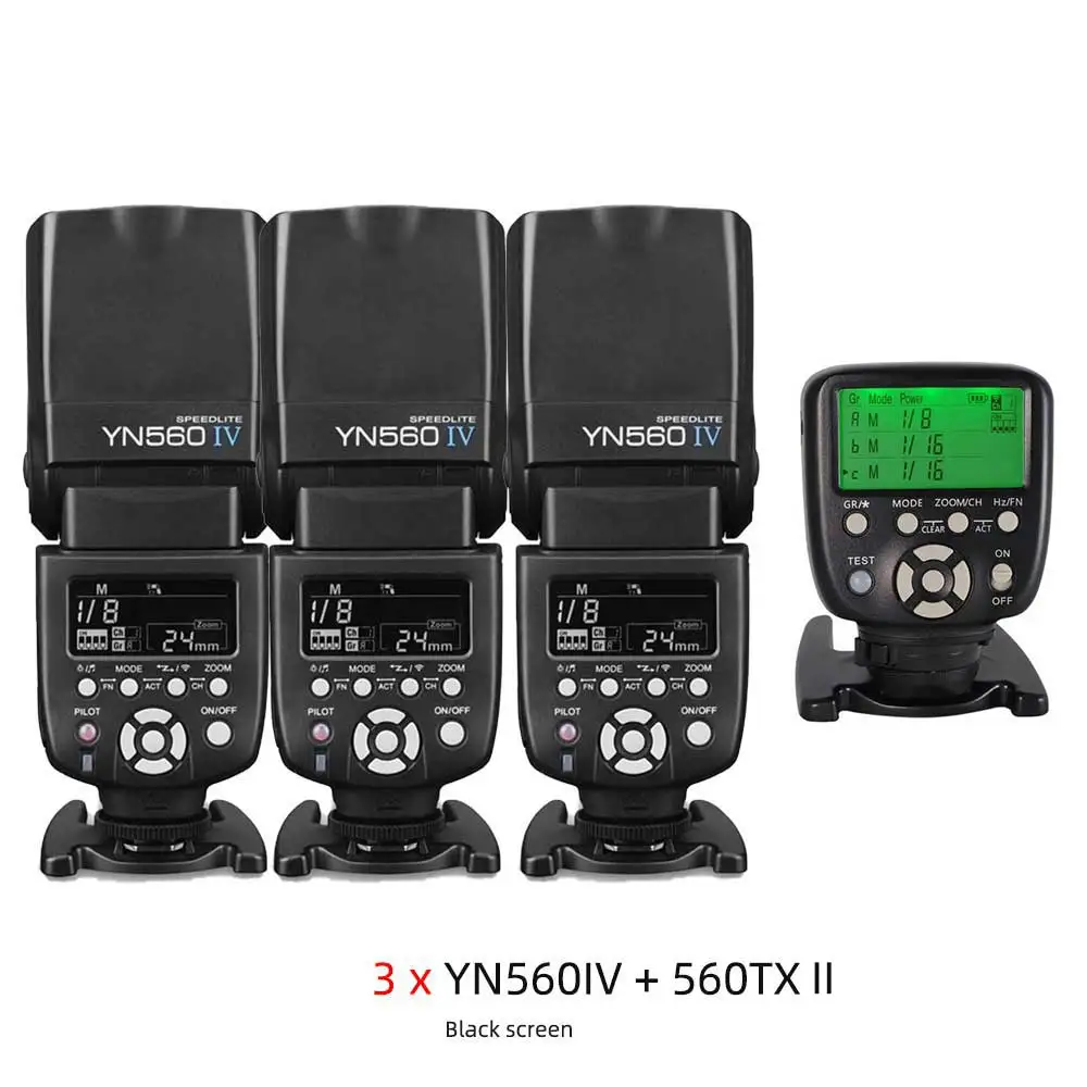 YONGNUO YN560 IV 2,4 GHz Flash Speedlite draadloze transceiver geïntegreerd voor Canon Nikon Panasonic Pentax camera WINGONEER® diffuser