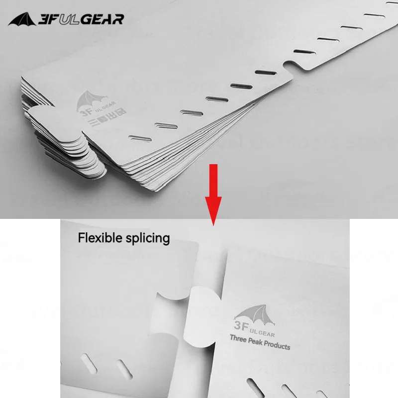 Camping Stove Accessories 3FUL GEAR 2/3 Pieces Cookware Windshield Camping Ultralight Stainless Steel Windproof Board Canbe Splicing Gas Stove Accessories